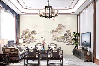 荆门森佰汇航空纤维墙咔(巴山蜀水)