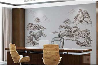 荆门森佰汇航空纤维墙咔（山水之间）