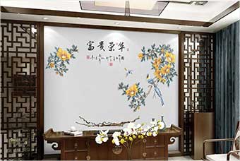 荆门森佰汇航空纤维墙咔（富贵荣华）