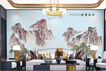 荆门森佰汇航空纤维墙咔（鸿运当头）